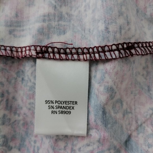 Allison Daley Womens Multicolor 3/4 Sleeve Geometric Boho Blouse Top Size XL - Picture 6 of 7